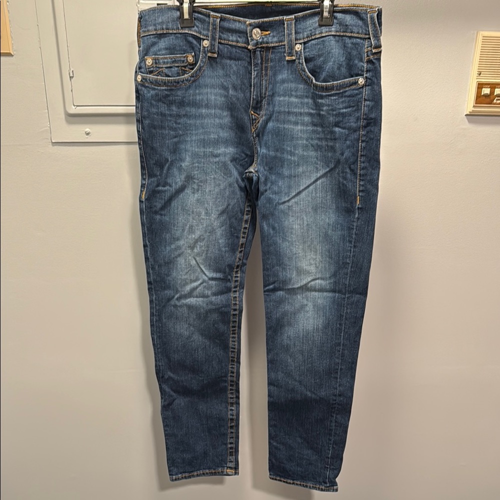 True Religion Blue Straight Jeans